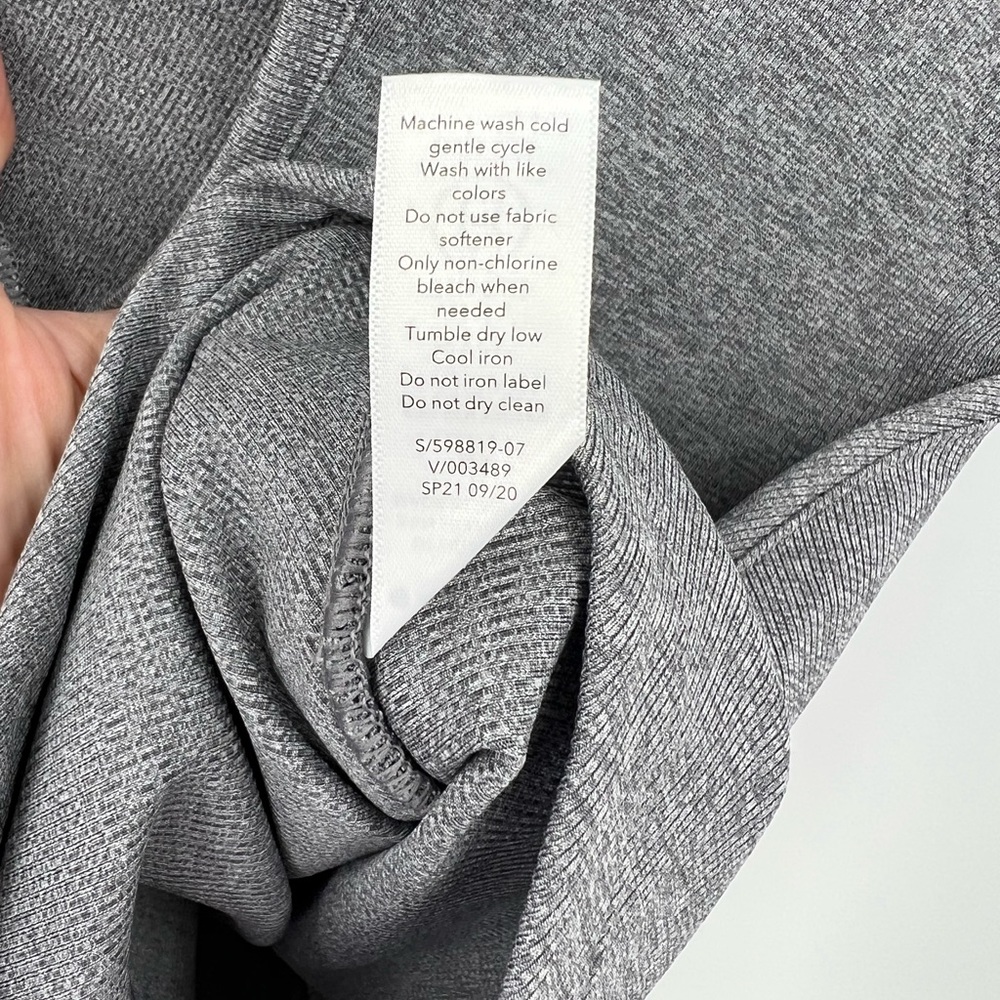 Athleta Bayview faux wrap gray top - Picture 11 of 11
